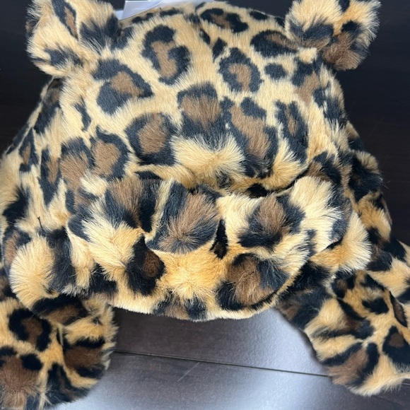 UGG KIDS FAUX FUR TRAPPER W EARS NATURAL SPOTTY 4-6yrs - Picture 5 of 6